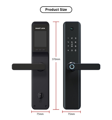 WiFi điện tử Sinh trắc học vân tay Khóa cửa bằng nhôm hợp kim với máy ảnh / ứng dụng Tuya