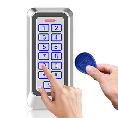 Kiểm soát truy cập thẻ EM/MF ngoài trời vỏ kim loại IP67 với bàn phím có đèn nền