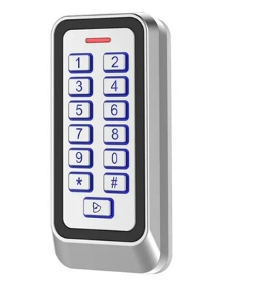 Kiểm soát truy cập thẻ EM/MF ngoài trời vỏ kim loại IP67 với bàn phím có đèn nền