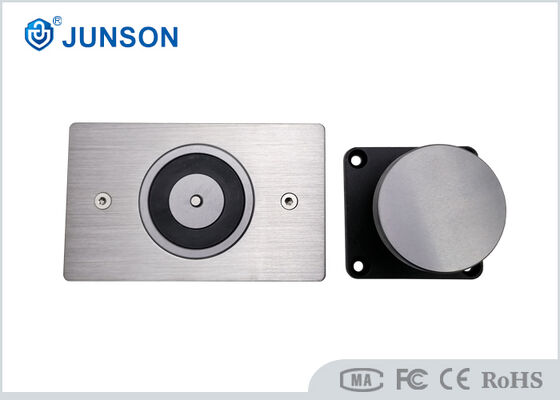 304 Stainless Steel Electromagnetic Door Holder với nút thả bằng tay cho hoạt động 12V/24V DC