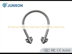 304 Stainless Steel Wire Cable Door Loop với đầu hợp kim kẽm